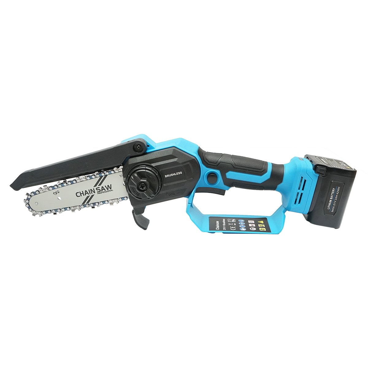Mini fierastrau electric 500W cu acumulator Li-ion 21V, diametru taiere 180mm